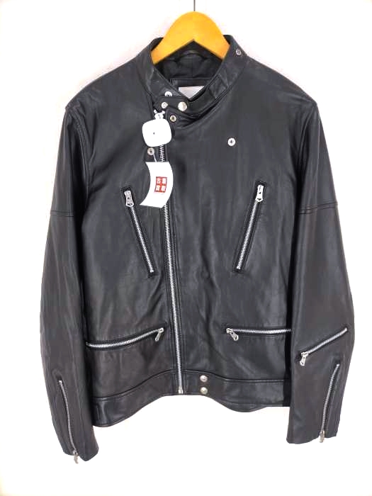 THE CRIMIE(クライミー) 21AW LAMB LEATHER SEMI W RIDERS JACKET メンズ JPN：L