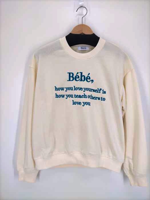 Mayree(メイリー) 21AW カラーロゴ刺繍スウェットトレーナー レディース FREE