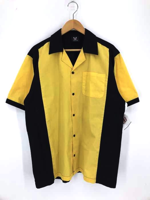 HILTON(ヒルトン) オープンカラーバイカラーボーリングシャツ メンズ JPN：M