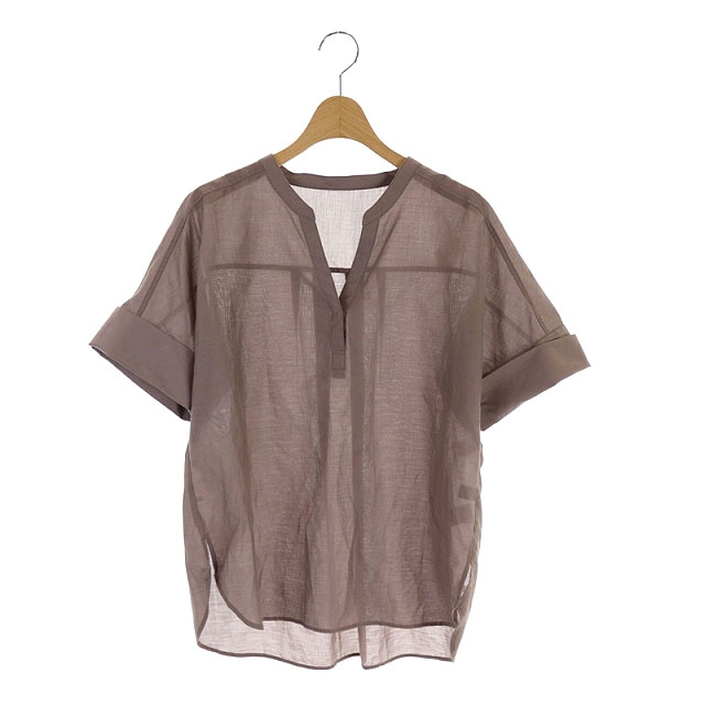 UNITED ARROWS green label relaxing(ユナイテッドアローズグリーンレーベルリラクシング) グリーンレーベルリラクシング ユナイテッドアローズ green label relaxing 半袖Vネックシャツプルオーバー  茶 ブラウン /HK ■OS レディース レディース  表記なし