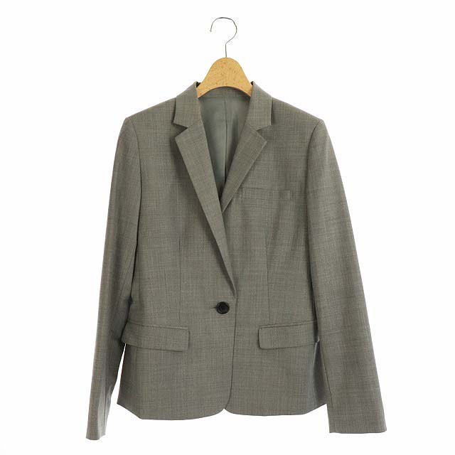 プラステ PLST 19AW テーラードジャケット 総裏地 1B M グレー /KN ■OS レディース  M