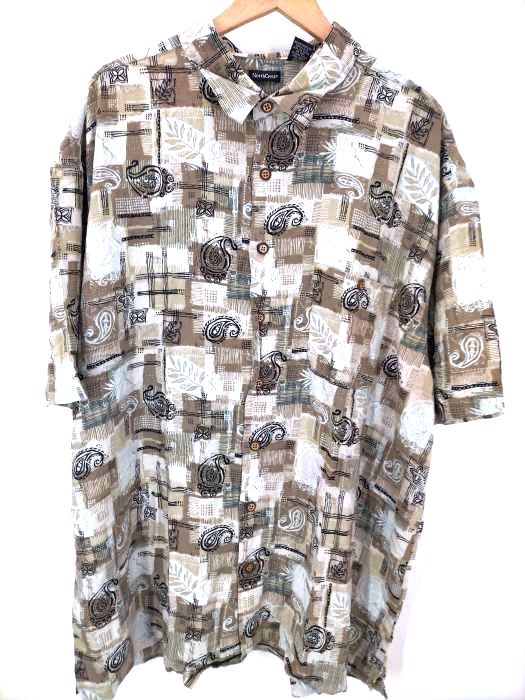 North Crest(ノースクレスト) レーヨン アロハシャツ ビッグサイズ メンズ  2XL
