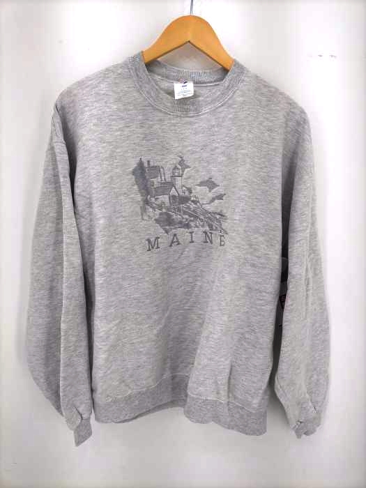 JERZEES(ジャージーズ) 90～00S MAINE state 刺繍スウェット メンズ import：L
