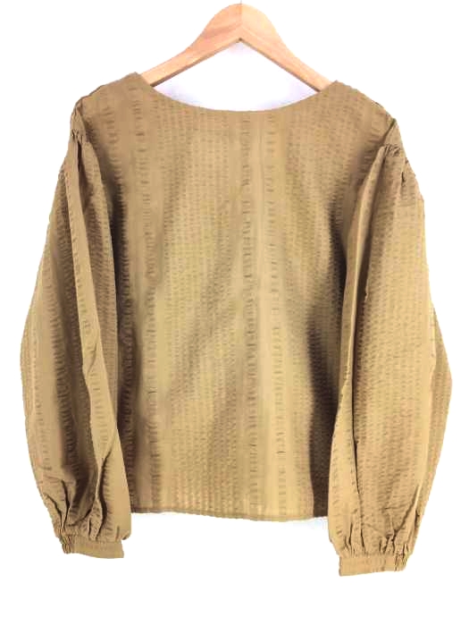moussy(マウジー) CHECK PUFF SLEEVE BLOUSE レディース  FREE