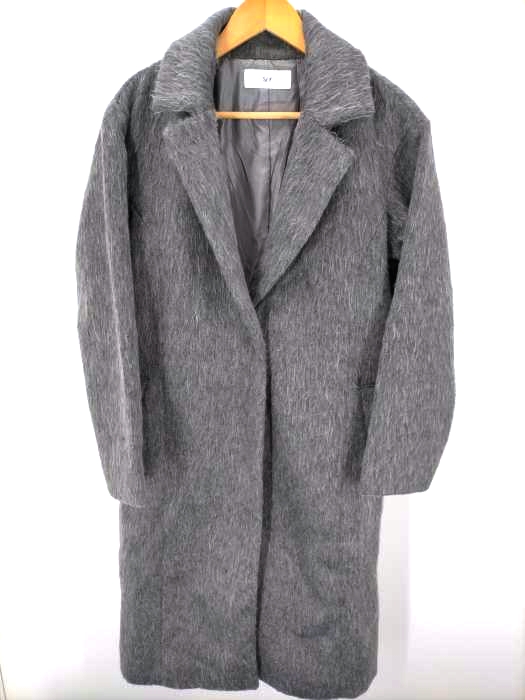 SLY(スライ) SHAGGY CHECK OVER COAT レディース  2