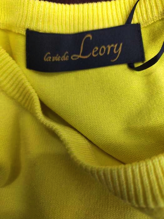 LeoryEBLOA(レオリーエブロア) フリルスリーブニットTOP レディース  FREE