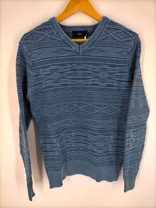 AZUL by moussy(アズールバイマウジー) CHIMAYO STONE WASHED KNIT メンズ  S