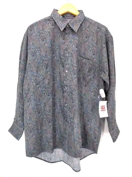 USED古着(ユーズドフルギ) DOUX DOUCE ペイズリー柄 シャツ メンズ  LL