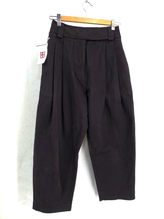 STUDIO NICHOLSON(スタジオニコルソン) BYTE PANT SOFT PEACHED TWILL DARK BROWN レディース JPN：0