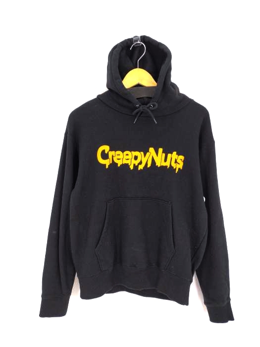 クロスステッチ CROSS STITCH Creepy Nuts クリーパーズ ロゴプリント プルオーバーパーカー メンズ JPN：M