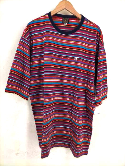 ハーディエミス hardy amies マルチボーダー ビッグカットソー メンズ  2LARGE
