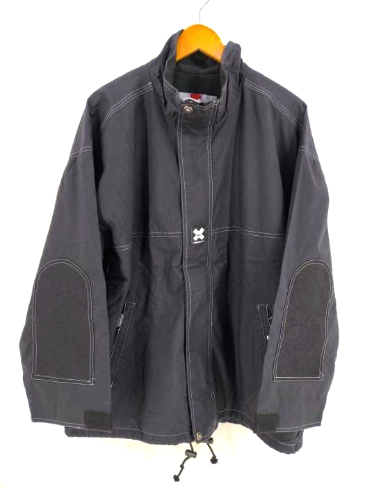 クイックシルバー Quiksilver 90S DELFY1000 エルボーパッチ バックラインデザイン ナイロンジャケット メンズ import：M