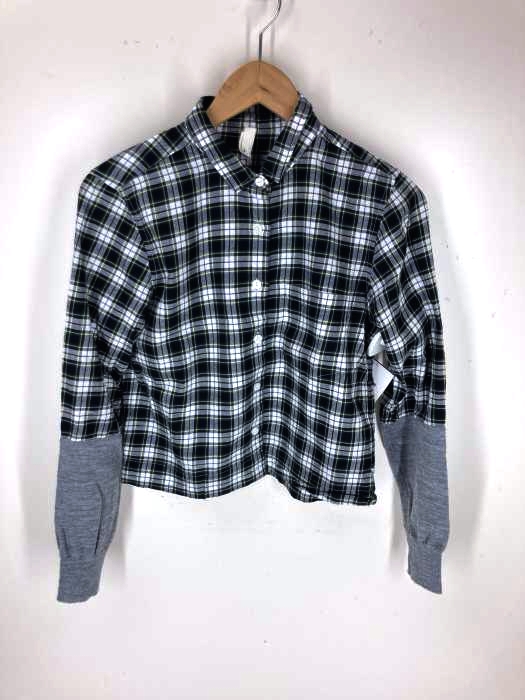 HABERDASHERY（ハバダッシュリー） チェック 袖 切替 シャツ レディース トップス シャツ・ブラウス