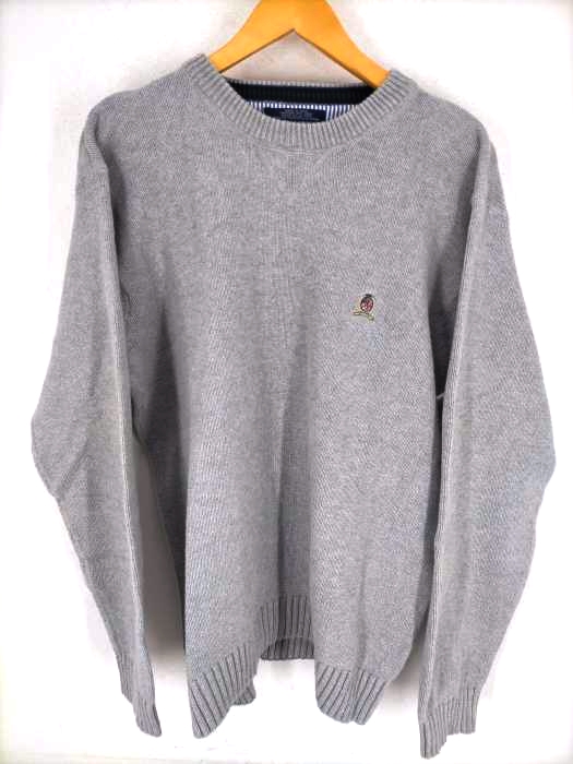 TOMMY HILFIGER(トミーヒルフィガー) 90S ワンポイントロゴコットンクルーネックセーター メンズ JPN：XL