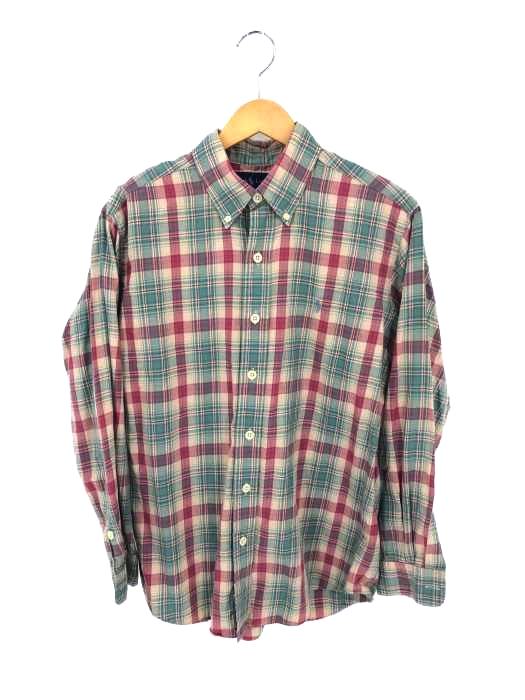 RALPH LAUREN(ラルフローレン) チェック柄 ワンポイントロゴ ボタンダウンシャツ メンズ import：L