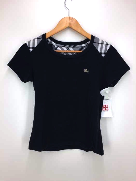 BURBERRYS BLUE LABEL(バーバリーズブルーレーベル) ワンポイント刺繍 クルーネックtシャツ レディース JPN：38