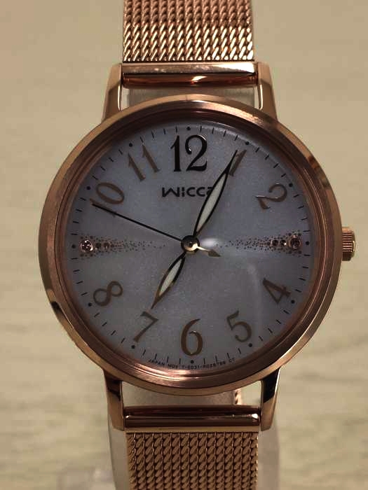 CITIZEN(シチズン) WATCH ウィッカ ソーラーテック KP5-166-13 ピンクゴールド レディース 表記無