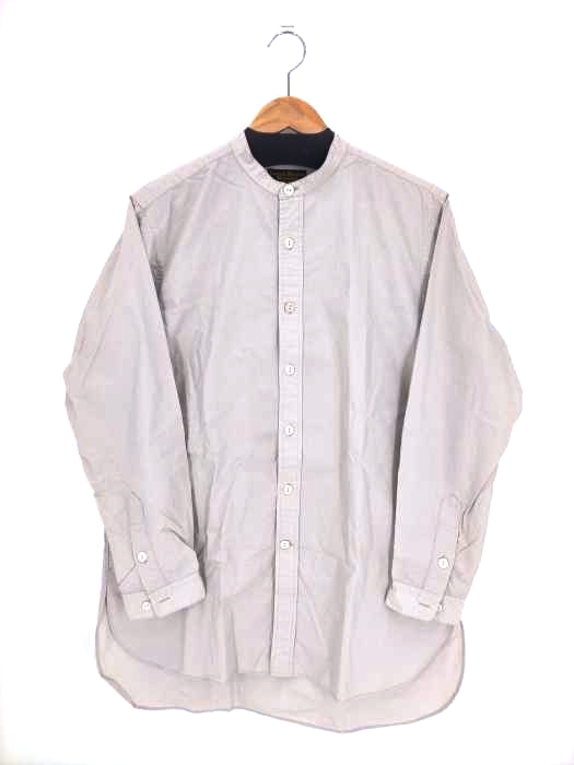 JOURNAL STANDARD J.S HOMESTEAD(ジャーナルスタンダードホームステッド) 19SS BAND COLLAR SHIRT LONG メンズ  M