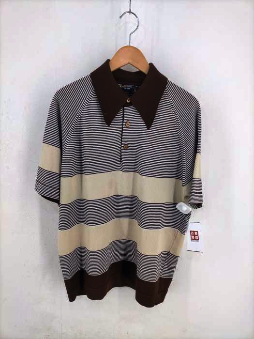 JC Penney(ジェーシーペニー) 70~80S ボーダーニットポロシャツ メンズ JPN：L