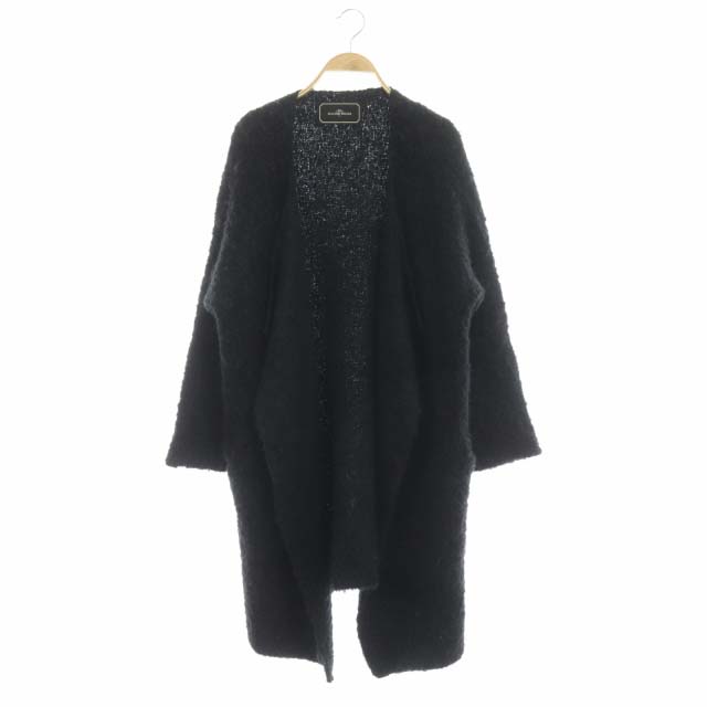BY MALENE BIRGER(バイマレーヌバーガー) ニット ロング カーディガン 長袖 ウール アルパカ混 XXS 黒 ブラック /DF レディース レディース  XXS