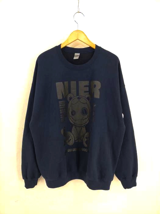 NieR CLOTHING(ニーア クロージング) プリントプルオーバースウェット メンズ JPN：XL