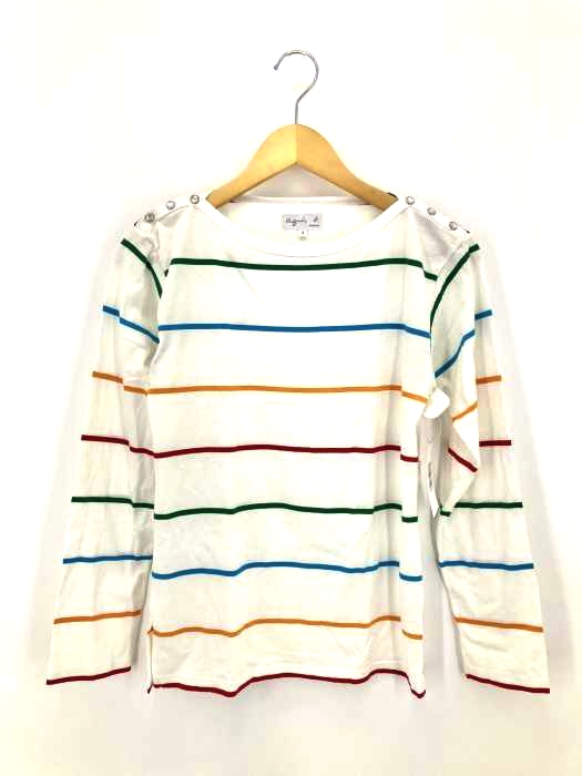 agnes b.(アニエスベー) ボーダーカットソー ショルダーボタン レディース  1