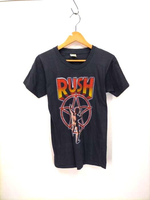SCREEN STARS(スクリーンスターズ) 70-80S アメリカ製 RUSHプリントTシャツ メンズ JPN:S