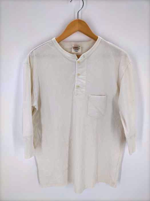 GLAD HAND(グラッドハンド) ヘンリーネック5分丈Tシャツ メンズ JPN：L