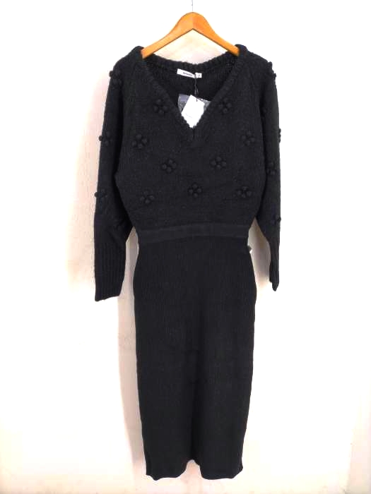 moussy(マウジー) BELTED FLOWER MOTIF DRESS レディース  1