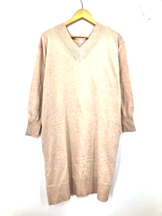 AZUL by moussy(アズールバイマウジー) VNECK KNIT ONEPIECE レディース  M
