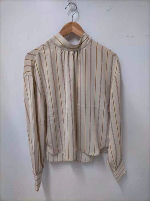 moussy(マウジー) OL STRIPE BACK BOW BLOUSE レディース  FREE