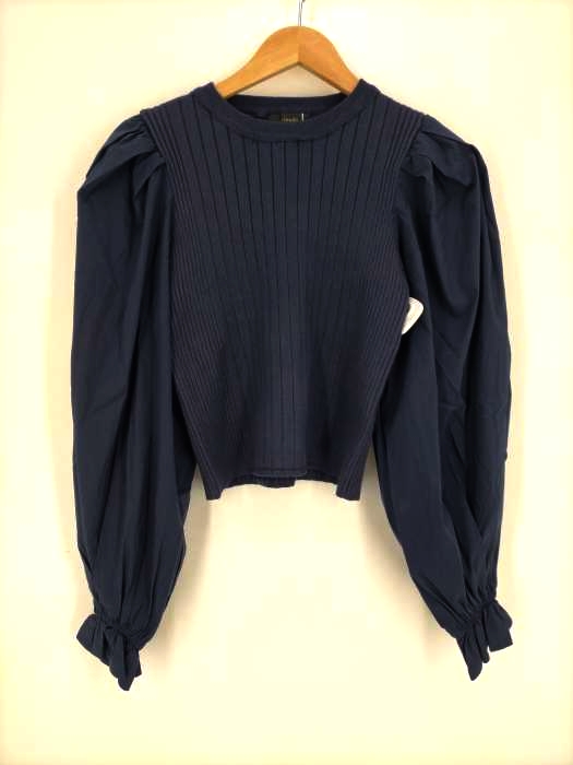 リエンダ rienda Shirt SLV Combi KNIT TOP レディース  FREE