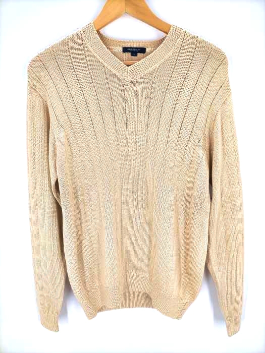 BURBERRY LONDON(バーバリーロンドン) シルクVネックニット メンズ JPN：L