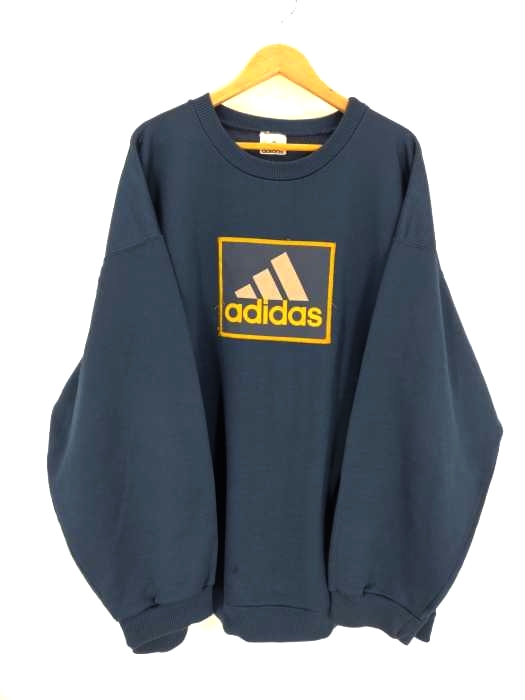 adidas(アディダス) 90～00S パフォーマンスロゴ ロゴワッペン クルーネックスウェット メンズ  XXL