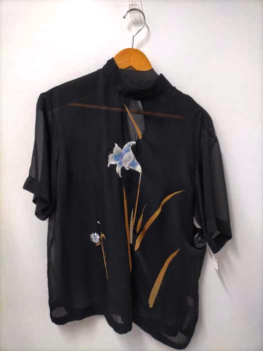 Mame Kurogouch(マメクロゴウチ) otanical Embroidery Chiffon Vlouse レディース JPN：1