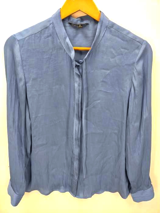 BANANA REPUBLIC(バナナリパブリック) 21SS サテンバンドカラーボタンブラウス レディース JPN：M
