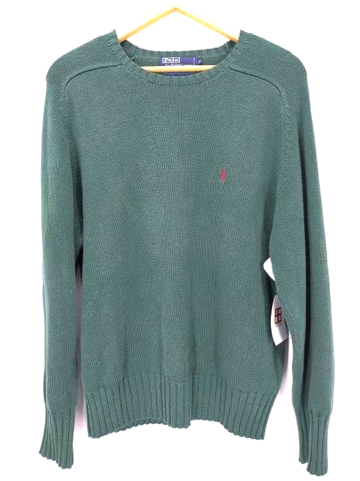 Polo by RALPH LAUREN(ポロバイラルフローレン) ワンポイント刺しゅう クルーネックニット メンズ JPN：M