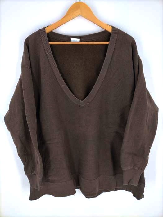 チャンピオン Champion 別注 REVERSE WEAVE Vネック オーバーサイズスウェット レディース JPN：M