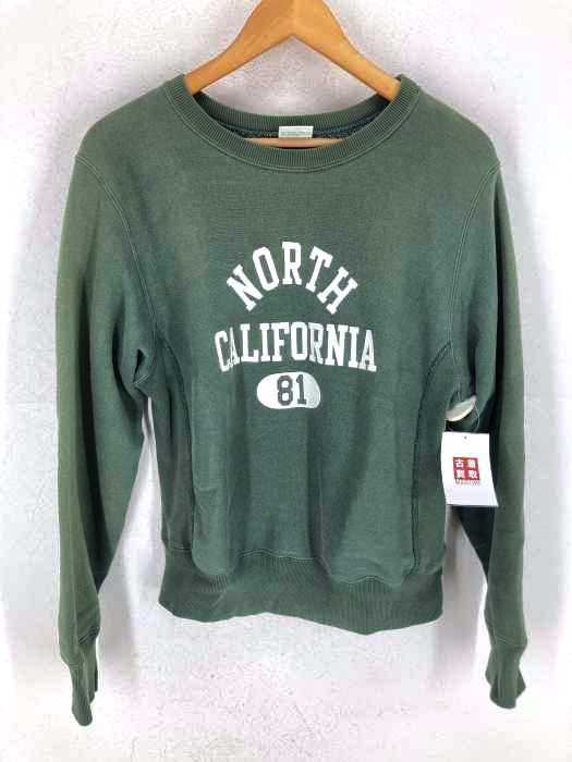 チャンピオン Champion 緑単タグ復刻 NORTH CALIFORNIA REVERSE WEAVE プリントスウェット メンズ JPN：S