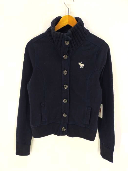 アバクロンビーアンドフィッチ Abercrombie & Fitch 襟ボリュームボタンスウェット レディース JPN：L