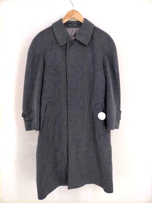 ユーズドフルギ USED古着 AUSTIN ARNOLD 80S 英国製 カシミヤ100 ステンカラーコート メンズ import：S