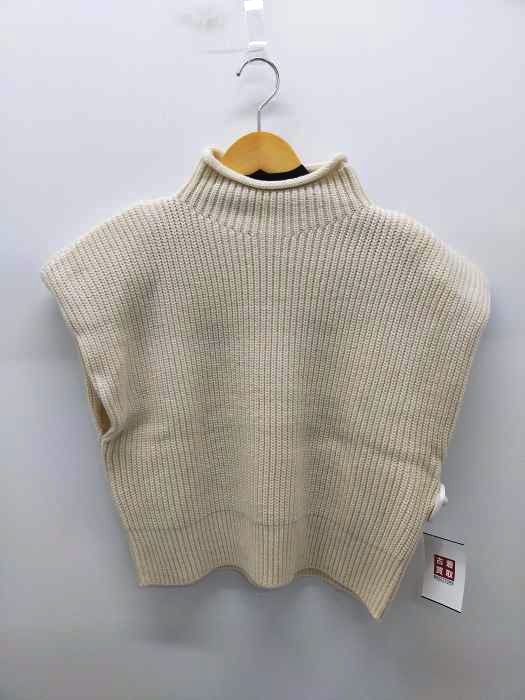 ザラ ZARA SHOULDER PAD KNIT TOP レディース import：M