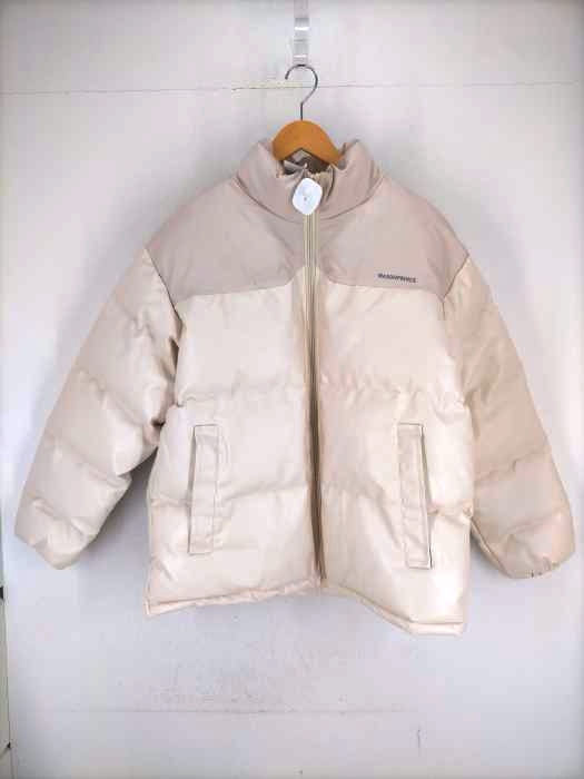 ユーズドフルギ USED古着 フェイクレザー 中綿ジャケット メンズ 表記無
