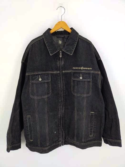 ユーズドフルギ USED古着 {{ROCA WEAR}} デニムトラッカージャケット メンズ XXL