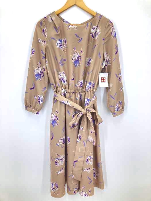 OFUON(オフオン) フラワーサテンワンピース レディース JPN:40