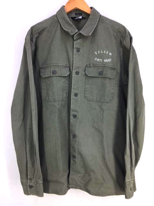 VOLCOM(ヴォルコム) CLASSIC FIT ミリタリーシャツ メンズ  M