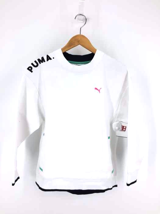 PUMA(プーマ) サイドポケット付き バックメッシュ切替 スウェット レディース JPN：M