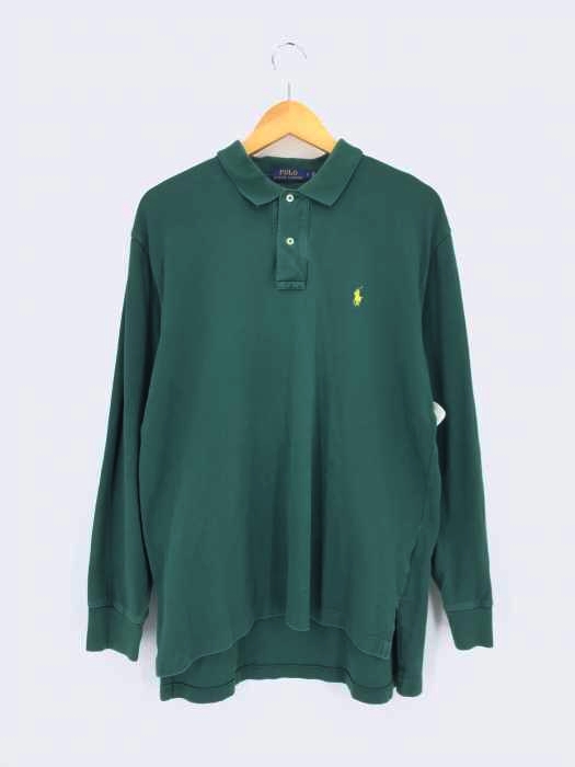 POLO RALPH LAUREN(ポロラルフローレン) ポニー刺繍 長袖ポロシャツ メンズ JPN：L