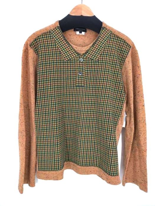 COMME des GARCONS HOMME PLUS(コムデギャルソンオムプリュス) AD2009 ドッキング ポロ ニット メンズ  S