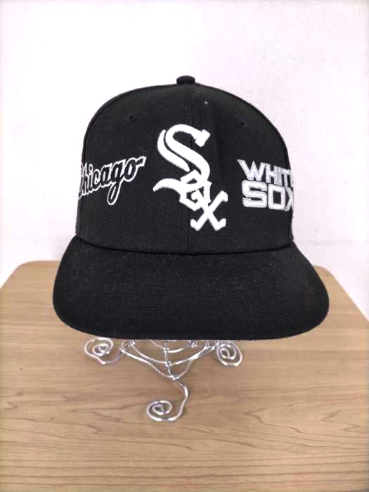 NEWERA(ニューエラ) WHITE SOX カスタム刺繍ベースボールキャップ メンズ 7 1/8